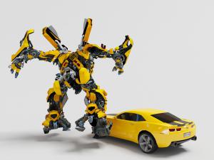 儿童玩具变形金刚大黄蜂