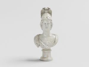 欧式大理石半身战士人物雕像