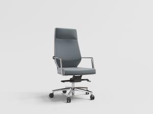 可升降皮革高背转椅