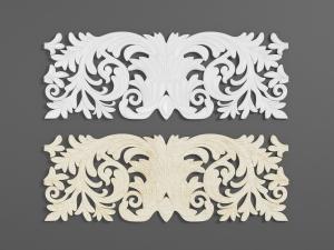 欧式对称藤蔓雕花构件
