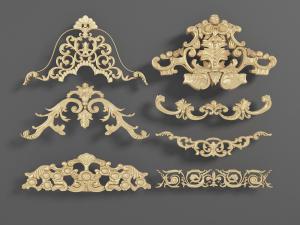 可装饰墙面、家具和门上的雕花构件