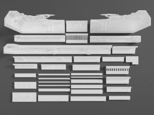 法式古典雕花角线