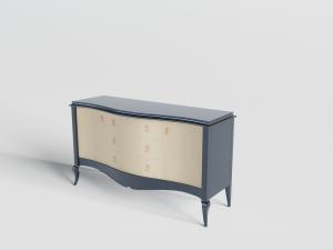 北欧带有波浪弧度的装饰柜