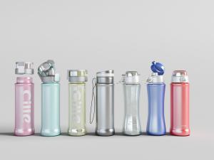 泛着珍珠光泽的彩色口杯