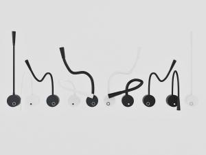 黑色可以调整方向的话筒