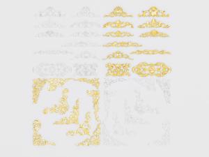 欧式吊顶、墙面装饰雕花构件