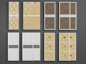 装饰软包图案的推拉柜门