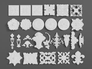 欧式雕花灯盘、雕花构件