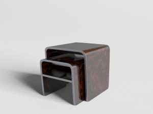 现代套叠多功能茶几、坐凳3d模型 现代套叠多功能茶几、坐凳