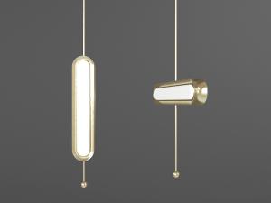 现代简约椭圆形金属灯罩的壁灯