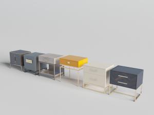 现代轻奢多款带抽屉的床头柜