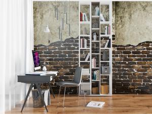 北欧灰黑色书桌椅、白色开放式书架3d模型 北欧灰黑色书桌椅、白色开放式书架