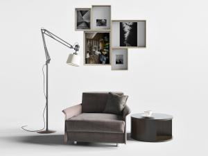 北欧单人沙发、落地灯和装饰画3d模型 北欧单人沙发、落地灯和装饰画