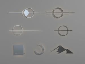 墙面带有装饰效果的壁灯挂件