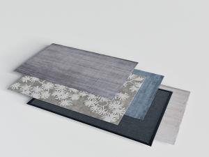 现代长方形多种图案的地毯3d模型 现代长方形多种图案的地毯