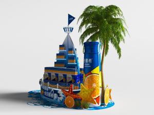 超市食品展示专柜