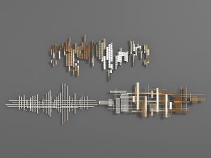 现代金属抽象墙面挂件