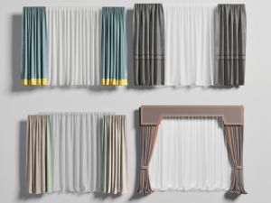 新中式带中式花纹的窗帘