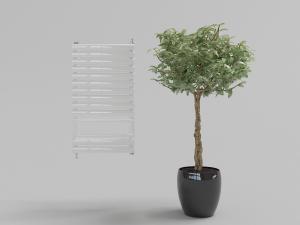 装在卫生间里的墙挂暖气片3d模型 装在卫生间里的墙挂暖气片