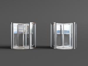 酒店大厅玻璃旋转门