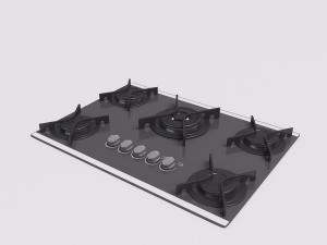 多功能五个灶头的天然气灶具