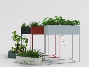 北欧金属长方形花架花盆植物盆栽