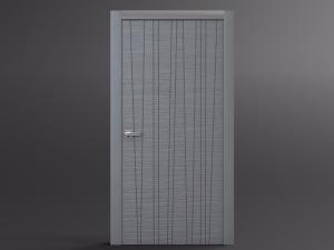 现代灰色不规则斜纹的平开门