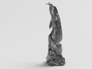 中式鲤鱼雕像饰品摆件