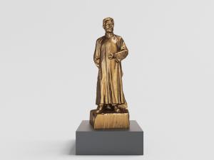 铜制鲁迅先生的人物雕像