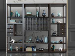 中式实木展示柜