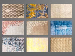 中式图案元素的长方形地毯3d模型 中式图案元素的长方形地毯