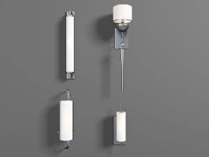 中式黑白颜色的壁灯