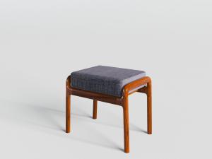 实木支架的布艺坐垫坐凳