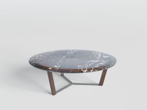 圆形大理石纹理的三脚茶几3d模型 圆形大理石纹理的三脚茶几