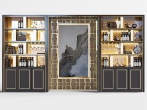 新中式餐边柜、酒柜