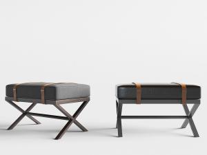 美式交叉支撑的坐凳