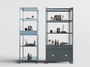 新中式开放式装饰柜