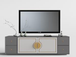 中式电视柜、电视机组合