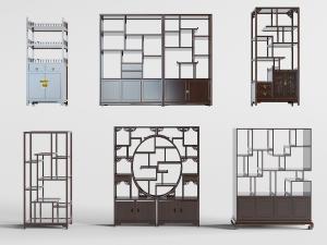 中式实木长方形装饰柜