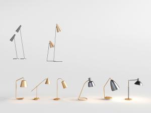 现代精致金属台灯