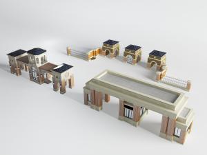 欧式社区大门建筑