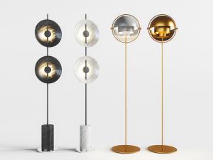 新中式金属支架的落地灯