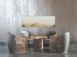 中式实木镂空条形单人沙发、茶几3d模型 中式实木镂空条形单人沙发、茶几