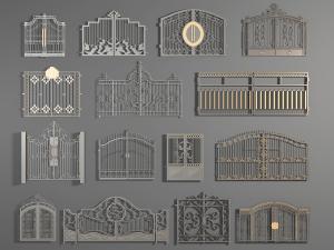 欧式庭院、社区雕花大门