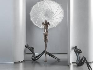 现代金属人物雕塑雕刻