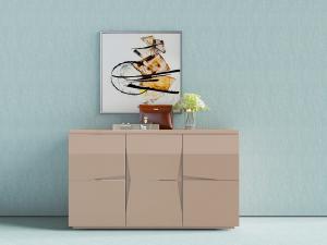 后现代金属质感的装饰柜