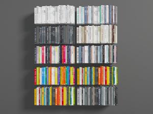 五排彩色封面的书籍