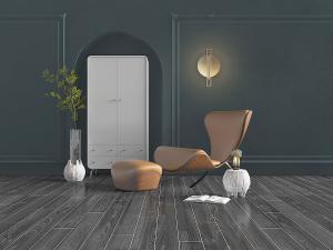 北欧木质框架的躺椅、沙发凳