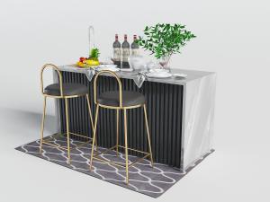 现代大理石吧台、吧椅