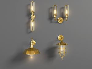 新中式铁艺金属壁灯